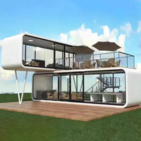 Casa Cápsula Moderna y Transpirable de 40 pies, Tipo Apple Cabin, Prefabricada, Modular, para Hotel, Resort, Almacén al Aire Libre y Oficina en Casa