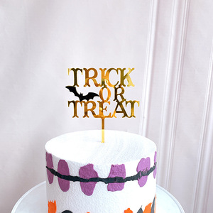 ของตกแต่งเค้กอะคริลิคธีมฮาโลวีนรูปน้ำผึ้งและของหวาน ของตกแต่งเค้กแฮปปี้ฮาโลวีน ทริคออร์ทรีท อุปกรณ์ตกแต่งเค้กสำหรับงานปาร์ตี้ - Product Image 3