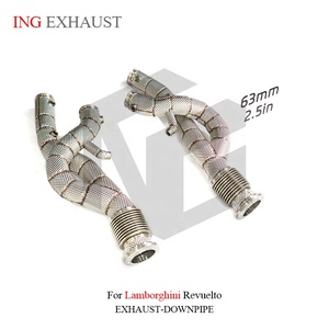 Sistema <span class=keywords><strong>di</strong></span> <span class=keywords><strong>Scarico</strong></span> in Acciaio Inox ING per Lamborghini Revuelto con Scudo Termico, Parti Auto <span class=keywords><strong>di</strong></span> Alta Qualità - Product Image 3