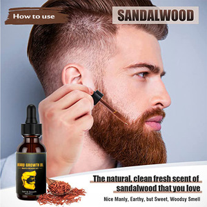 Kit para el Crecimiento de la Barba con Aceite, Bálsamo, Rodillo, Peine y Tijeras para Hombres, Set de Cuidado de la Barba Orgánico Sin Perfume con Efecto Engrosador - Product Image 2