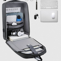 Nouveauté Sac à dos étudiant antivol en EVA rigide, durable, avec port USB, imperméable, pour ordinateur portable, pour hommes