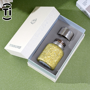 Bouteille isotherme sous vide en titane pur de 260 ml, mini, portable, avec infuseur à thé, texture cristalline, thermos de voyage - Product Image 3