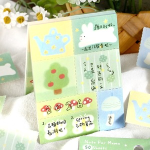 Bloc de Notas Kawaii Colorido de 50 Piezas con Diseños de Animales y Comida para Notas y Mensajes, Gran Venta - Product Image 3