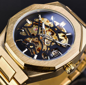 Hot Sale Hollow Business Style Men's Automatic <b>Mechanical</b> <b>Watch</b> Durable Portable Alloy Waterproof - Product Image 4