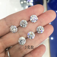 Moissanite synthétique de laboratoire créé Madona en vrac, taille ronde brillante, taille excellente, 3 mm-10 mm, DEF VS, certifié IGI, vente en gros