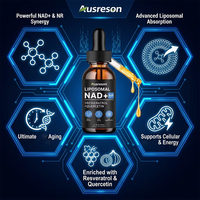 Complément Alimentaire OEM de Fibres Alimentaires NR Nicotinamide NAD+ avec Resvératrol Liquide Vitamines Soin de la Peau Supplément Liposomal Nad Nr Gouttes