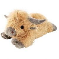 Peluche de vache des Highlands lestée de 20 pouces et 4 livres, coussin chauffant non parfumé, cadeau unisexe pour enfants et adultes