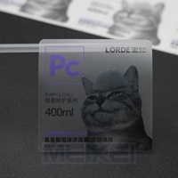 Transparent brillant or Logo autocollant haute clair PP Spot UV mat vernis adhésif vinyle étiquettes autocollant étanche