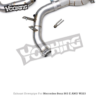 Tuyau d'échappement ODM pour Mercedes-Benz S63 E AMG W223 V8 4.0T 2020-2025 en acier inoxydable 100/200/300 cellules