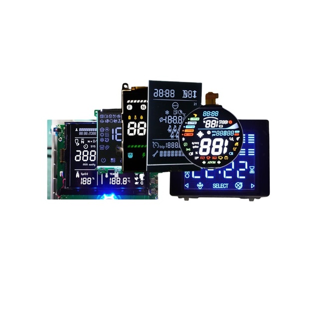 Custom TN STN COB Segment VA Displays Negative Monochrome LCD Display Module 78.40x73.40 Goldenvision Fujian China Factory