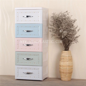 Meubles de bureau en <span class=keywords><strong>plastique</strong></span> classeur à <span class=keywords><strong>5</strong></span> <span class=keywords><strong>tiroirs</strong></span> avec poignée - Product Image 2