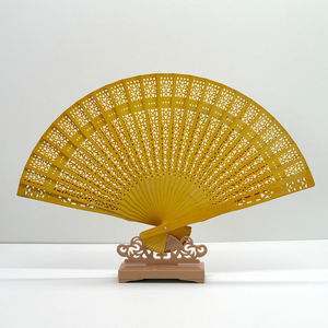 Abanicos de Mano de Bambú con Impresión y Grabado Personalizados a Precio Económico, Abanico de Madera Plegable como Regalo Promocional para Decoración de Bodas y Fiestas - Product Image 2