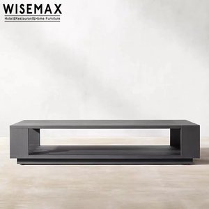 Meubles WISEMAX, meubles d'extérieur haut de gamme, <span class=keywords><strong>table</strong></span> basse <span class=keywords><strong>rectangulaire</strong></span> en aluminium pour jardin, <span class=keywords><strong>table</strong></span> de rangement pour patio, <span class=keywords><strong>balcon</strong></span> - Product Image 2