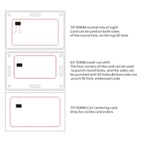 Tarjeta Inteligente sin Contacto Personalizada con Impresión Personalizada / Tarjeta de Visita Inteligente RFID NFC con Chip