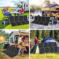 Panneau solaire pliable 400W 600W, chargeur solaire portable pour camping en plein air, camping-car, hors réseau, pour camping-car et station d'alimentation hors réseau