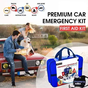 Kit di emergenza stradale Kit di sicurezza di emergenza per auto borsa Kit di pronto soccorso per auto per la sicurezza dei viaggi