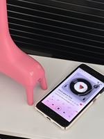 Lampe de bureau moderne créative et mignonne en forme de petit cerf avec lumière LED blanc chaud à intensité variable, prise Type-C, pour chambre d'enfant et bureau