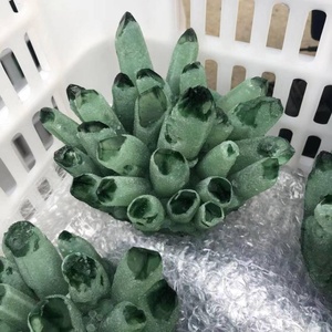 Cristallo di Quarzo <span class=keywords><strong>Fantasma</strong></span> Verde Naturale all'Ingrosso, Ecologico, Lucidato, per Decorazioni Matrimoniali e Cristalloterapia Fai-da-Te - Product Image 5