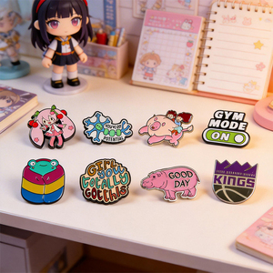 Pins de Solapa de Aleación de Zinc Premium con Esmalte, Insignias Metálicas Personalizadas, Broches Minimalistas y Elegantes para Ropa y Bolsos, Pins Decorativos - Product Image 4