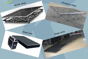 Plateforme de scène carrée extérieure en alliage d'aluminium RK, pliable, pour les spectacles de musique et les fêtes - Product Image 3