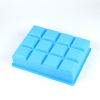 Moule à glaçons pliable en silicone de qualité alimentaire, écologique et non toxique, 12 cavités, pour congélateur