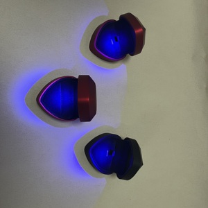 Wholesale Luxury Heart & Square Shape Jewelry Storage Ring Box LED Lights Custom Logo High Gloss Paint Gold Foil Plasti - Product Image 2