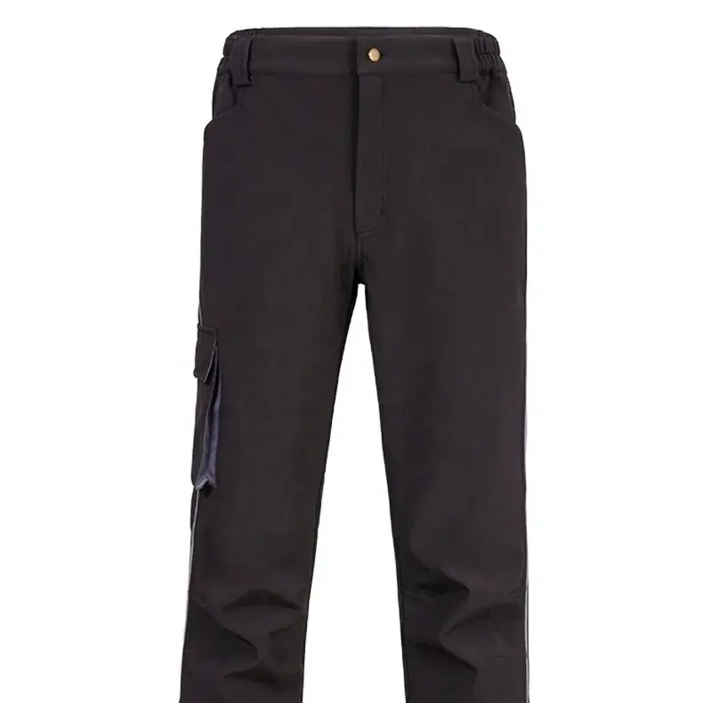 P601 Lakeland Winter Black Cotton Fleece Pants Windproof and Warm Outdoor Safety Gear