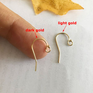 <span class=keywords><strong>14K</strong></span> Gold Filled Earring Ganchos Descobertas para Jóias Fazendo Brinco Peças para Acessórios de Jóias Permanentes Bulk Wholesale - Product Image 4