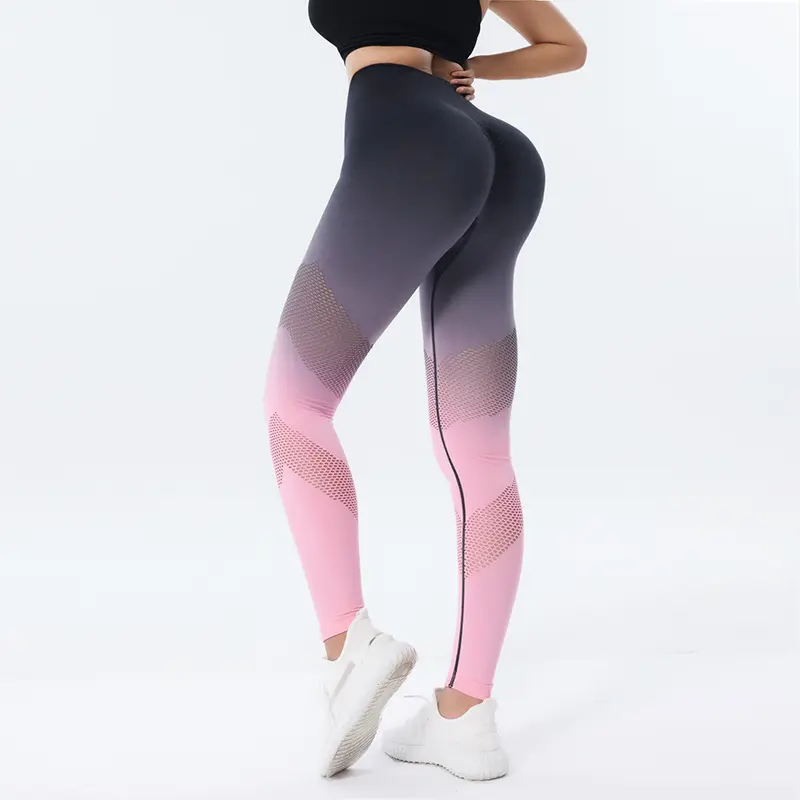 Custom Wholesale Running Gym High Elasticity High Waist Exercise Yoga Leggings Leggings For Women