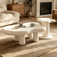 Table basse moderne Lumio en MDF avec tiroirs pour hôtel et salon, design durable