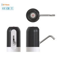 Meilleure Vente Distributeur d'Eau Électrique Portable USB Rechargeable Sans Contact Automatique en Plastique pour Bouteilles de 1 à 3 Gallons, Modèle de Bureau pour Eau Froide