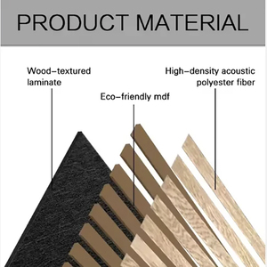 Panneaux acoustiques isolants en <span class=keywords><strong>bois</strong></span> Akupanel de design moderne pour murs et plafonds, 300x300, utilisation hôtelière, absorption <span class=keywords><strong>acoustique</strong></span> hautement efficace - Product Image 3