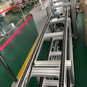 Customized New Aluminum Profile Modular Conveyor Line With Pallet Transfer & Buffer Stations, Durable 20m/min Speed - Product Image 5