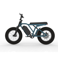 Vélo électrique 750w à pneus larges, vélo électrique à double siège, vélo tout-terrain