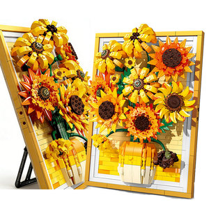 Rompecabezas 3D <span class=keywords><strong>de</strong></span> <span class=keywords><strong>Girasoles</strong></span> <span class=keywords><strong>de</strong></span> <span class=keywords><strong>Van</strong></span> <span class=keywords><strong>Gogh</strong></span> <span class=keywords><strong>para</strong></span> Manualidades, Marco <span class=keywords><strong>de</strong></span> Fotos, Arte <span class=keywords><strong>de</strong></span> Pared, Decoración Artificial, Bloques <span class=keywords><strong>de</strong></span> Construcción <span class=keywords><strong>de</strong></span> Flores - Product Image 1