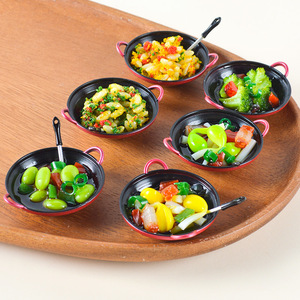 Juguetes <span class=keywords><strong>de</strong></span> comida realistas en miniatura, <span class=keywords><strong>huevos</strong></span> secos en cacerola, modelos <span class=keywords><strong>de</strong></span> arroz frito en wok <span class=keywords><strong>de</strong></span> hierro, casas <span class=keywords><strong>de</strong></span> muñecas, mini accesorios para juegos <span class=keywords><strong>de</strong></span> simulación. - Product Image 4