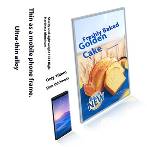 Siêu mỏng tùy chỉnh Nhà Hàng Giá danh sách LED sáng Áp phích treo tường Acrylic biển quảng cáo vẽ dấu hiệu với khung nhôm - Product Image 5