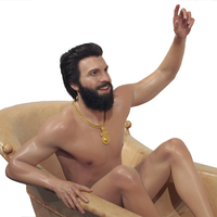 Figurine en silicone et cire grandeur nature hyper réaliste de scientifique, design original de qualité exposition, R&D interne, pour collection de musée
