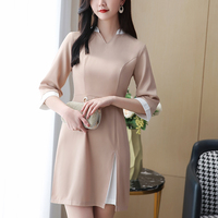 Tunique de travail pour femmes, uniforme de spa, élastique, logo personnalisé, haute qualité, massage thaïlandais, industrie de la beauté, salon, technicien