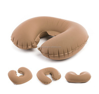 Haute qualité voyage Air Inflation U en forme de cou oreiller de soutien du cou cou cou fin cou oreiller extérieur pour tente
