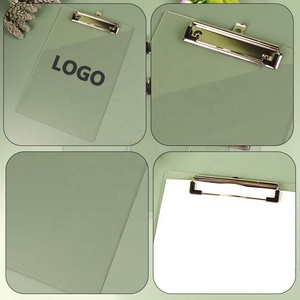 Portapapeles Acrílico A4 Transparente con Logotipo Personalizado, para Oficina o Escuela, Impresión de Tablero de Escritura - Product Image 5