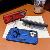 Le plus récent support à double anneau 2 en 1 Pack complet coque de téléphone anti-chute pour 17Pro Max 16E 15Plus 14pro 13 12 Mini 11