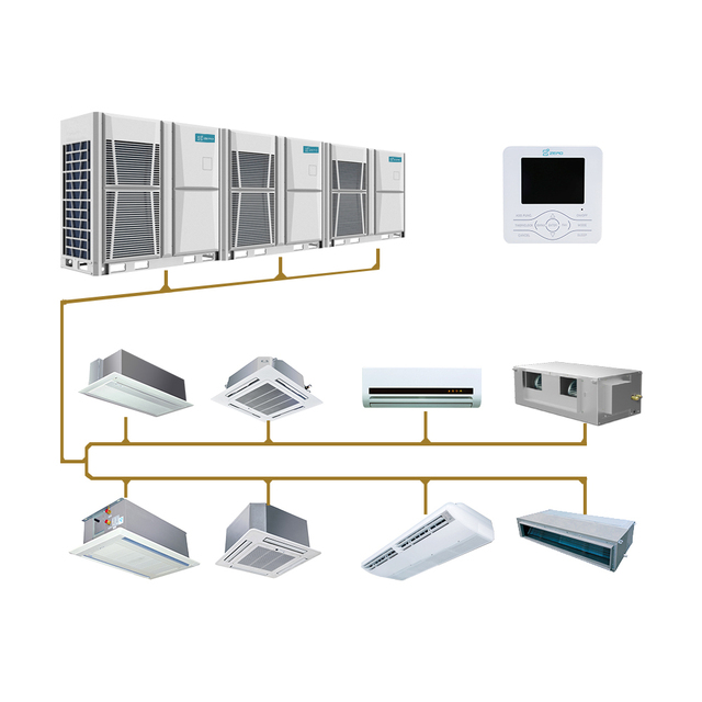 Commercial Mini Zones Vrv Vrf Ac Units Conditioning Central Hvac System Ducted Split 24000/30000 Btu Vrf air Conditioner