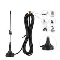 Antenne LoRa 433 MHz 5 dBi à gain élevé omnidirectionnelle avec base magnétique SMA mâle et ventouse pour extérieur sans fil