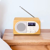 2023 mode haut-parleur Fcc Ce Rohs réveil BT 5.0 bois couleur FM fête sans fil Mini haut-parleurs portables