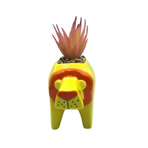 estilo León diseño de cerámica de siembra jardinera maceta jardín plantador florero de flores para la decoración de la casa - Product Image 2