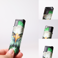 Briquet électronique à flamme jet en plastique, rechargeable et coupe-vent, pour cigares et cigarettes - Option cadeau d'affaires
