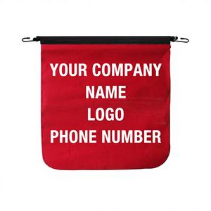 Bandera de Seguridad de Algodón Rojo Sólido de 18 x 18 Pulgadas, Certificada por BV, Aprobada por FMCSA 393.87, Marca OEM, con Cuerda Elástica - Product Image 1