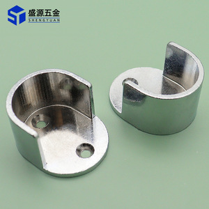 Shengyuan Alloy Flange Base 25mm Round Tube Fixed Wall Mount Clothes Rod Support - Product Image 1