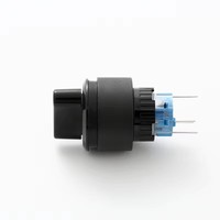 ELEWIND Commutateur sélecteur rond à 2 positions éclairé 22 mm (PB223PY-11X/2)